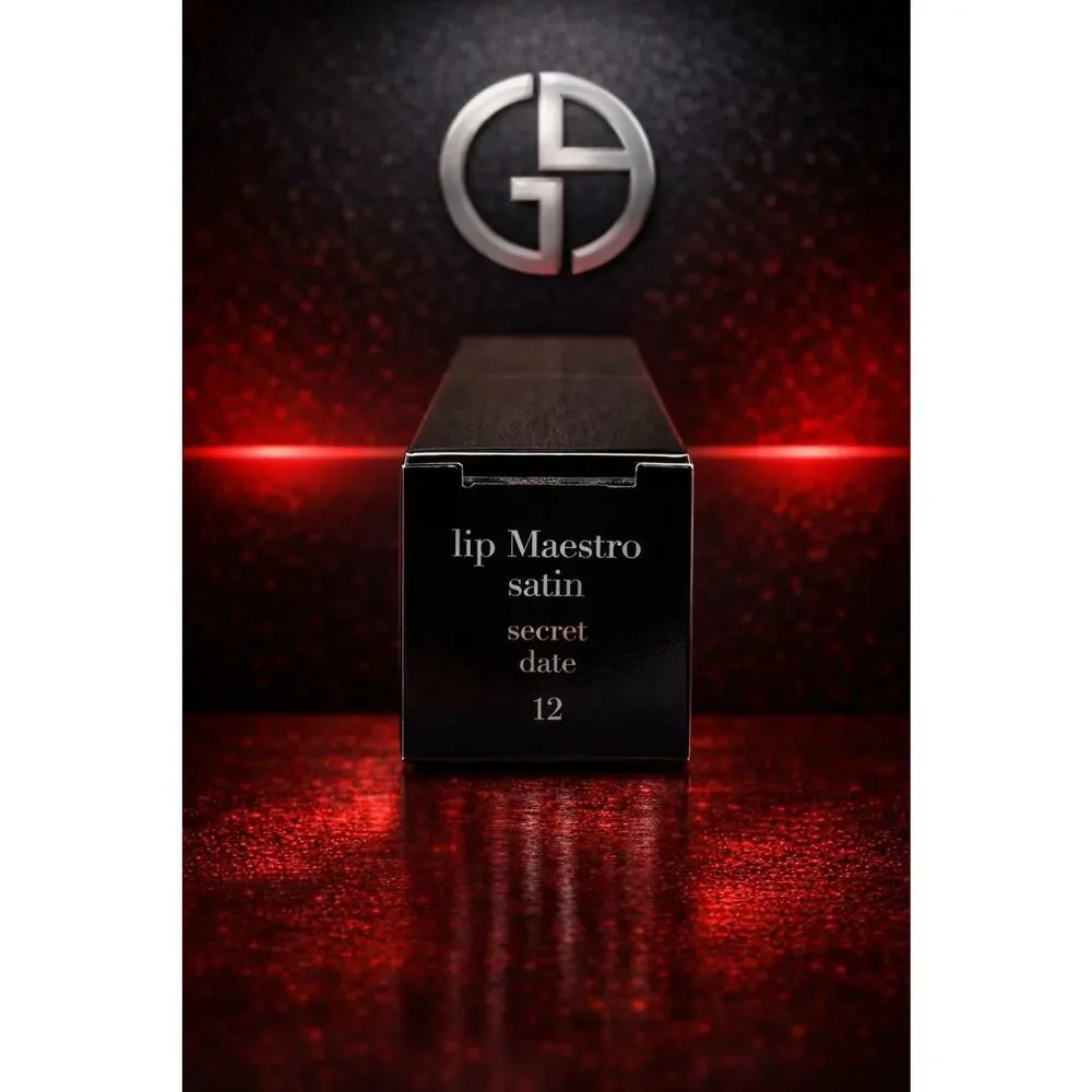 Giorgio Armani Lip Maestro Satin 12 Secret Date Scarlet Red Liquid Lip